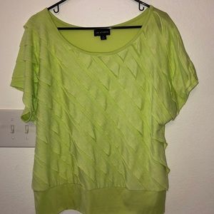 I.N. Studio Frill Front Top